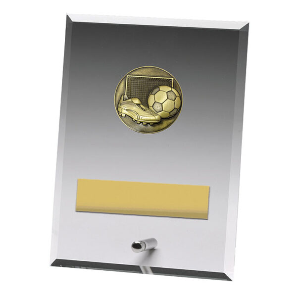 Glass Plaque Football