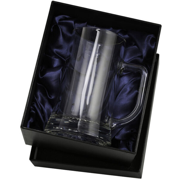 Beer Tankard / Mug - Brushed Silver - Image 2